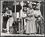 Leon Morenzie, Dennis Hines, Madge Sinclair and Clebert Ford in the stage production Ti-Jean and His Brothers