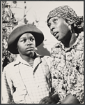 Dennis Hines and Madge Sinclair in the stage production Ti-Jean and His Brothers