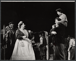 Tessie O'Shea, Ivor Emmanuel, Frank Griso and ensemble in the stage production A Time for Singing
