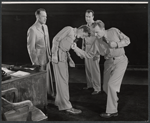 Harvey Stephens, Richard Kiley, Arthur Kennedy and unidentified in the stage production Time Limit!