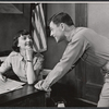 Allyn Ann McLerie and unidentified in the stage production Time Limit!