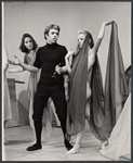 Kevin O'Connor [center], Sally Kirkland [right] and unidentified [left] in the stage production Tom Paine