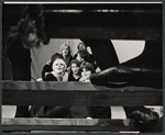 Marilyn Roberts [back left], Kevin O'Connor [back right] and unidentified in the stage production Tom Paine