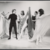 Kevin O'Connor [second from left], Sally Kirkland [center] and unidentified others in the stage production Tom Paine