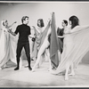 Kevin O'Connor [second from left], Sally Kirkland [third from right] and unidentified others in the stage production Tom Paine