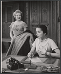 Brenda de Banzie and Neva Patterson in the stage production Speaking of Murder