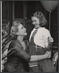 Brenda de Banzie and Virginia Gerry in the stage production Speaking of Murder