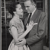 Neva Patterson and Lorne Greene in the stage production Speaking of Murder