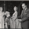 Neva Patterson, Billy Quinn, Brenda de Banzie and Lorne Greene in the stage production Speaking of Murder