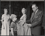 Neva Patterson, Billy Quinn, Brenda de Banzie and Lorne Greene in the stage production Speaking of Murder