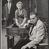 Robert Mandan, Brenda de Banzie and Lorne Greene in the stage production Speaking of Murder