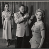 Neva Patterson, Lorne Greene and Brenda de Banzie in the stage production Speaking of Murder