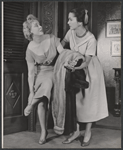 Brenda de Banzie and Neva Patterson in the stage production Speaking of Murder