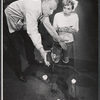 Melvyn Douglas and Barbara Britton in the stage production Spofford
