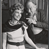 Barbara Britton and Melvyn Douglas in the stage production Spofford