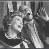 Barbara Britton and Melvyn Douglas in the stage production Spofford