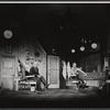 Milo O'Shea and Eli Wallach in the stage production Staircase [set design by Michael Annals]