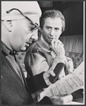 Milo O'Shea and Eli Wallach in the stage production Staircase