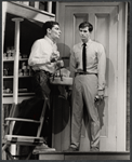 Richard Benjamin and Anthony Perkins in the stage production The Star-Spangled Girl 