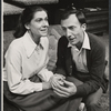 Elizabeth Wilson and Tom Aldredge in the stage production Sticks and Bones