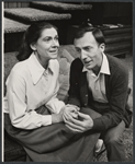 Elizabeth Wilson and Tom Aldredge in the stage production Sticks and Bones