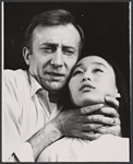 Tom Aldredge and Asa Gim in the stage production Sticks and Bones