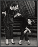Anthony Newley and unidentified in the stage production Stop the World - I Want to Get Off