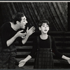 Anthony Newley and unidentified in the stage production Stop the World - I Want to Get Off