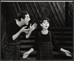 Anthony Newley and unidentified in the stage production Stop the World - I Want to Get Off