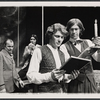 Andy Robinson, Jim DeMarse [right] and unidentified others in the stage production Subject to Fits