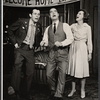 Walter McGinn, Chester Morris and Maureen O'Sullivan in the stage production The Subject Was Roses 