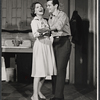 Maureen O'Sullivan and Walter McGinn in the stage production The Subject Was Roses 