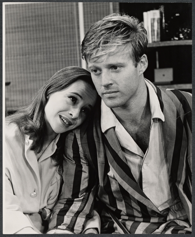 Pat Stanley and Robert Redford in the stage production Sunday in New