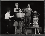 Gwen Verdon [center] and unidentified others in the stage production Sweet Charity