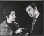 Marilyn Cooper and Jackie Mason in rehearsal for the stage production A Teaspoon Every Four Hours