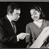 Jackie Mason and Vera Moore in rehearsal for the stage production A Teaspoon Every Four Hours