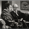 Jackie Mason and Bernie West in the stage production A Teaspoon Every Four Hours