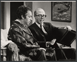 Jackie Mason and Bernie West in the stage production A Teaspoon Every Four Hours