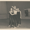 Baronova, Zoritch and Riabouchinska rehearsing
