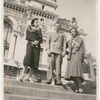 Tatiana Riabouchinska with Joan Miro and an unidentified woman