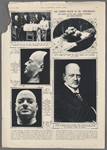 The sudden death of Dr. Stresemann: the passing of the great German statesman and foreign minister. [Clockwise from upper left:] With his wife and his two sons, one of whom was educated at Cambridge: The late Dr. Gustav Streseman with his family.  After a sudden death which was a great blow not only to Germany, but to Europe as a whole : The mortal remains of Dr. Stresemann in his house.  Famous as German foreign minister, former chancellor, and worker for the rehabilitation of his country : The late Dr. Stresemann, who died suddenly in Berlin on October 3.  The death-mask of Germany's great foreign minister, who shared the Nobel Peace Prize with M. Briand in 1926: The cast of Dr. Stresemann.  The death-mask of Dr. Stresemann : A profile view of the cast taken by Professor Hugo Ledere, of Berlin