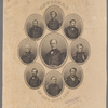 Officers of our Navy, 1861. [Center and then clockwise from top]: Com. S.H. Stringham. Com. S.F. Dupont. Capt. W.H. Ward. Capt. C. Ringold. Capt. A.H. Foote. Com. Saml. L. Breese. Comr. T.A.M. Craven. Com. Hiram Paulding. Lieut. Dan. L. Brain