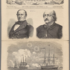 Flag-Officer Stringham.--(Photographed by Brady.) Major-General Butler.--(Photographed by Loomis, of Boston.) Bombardment of Forts Hatteras and Clark by the United States fleet, under flag-officer Stringham, U.S.N.--(See next page)