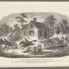 Stuart's escape from the federal cavalry.--Page 209. "Stuart threw himself upon his unbridled horse, seized the halter, and digging his spurs into his sides, cleared the pailings, and galloped off amid a hot fire