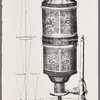 Hooke's microscope from Johann Christoph Sturm's Collegium experimentale sive curiosum. Nürnberg, W.M. Endter, 1676-1685.