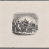 Peter Stuyvesant looking angrily at a group of men, possibly his associates