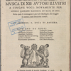 Musica di XIII Autori Illustri a Cinque Voci