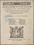 Musica di XIII Autori Illustri a Cinque Voci
