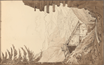 Sketchbook containing views recording a tour in Switzerland and France