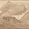 Sketchbook containing views recording a tour in Switzerland and France